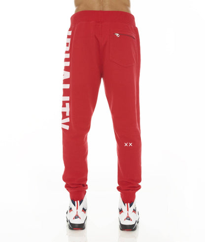 Cult of Individuality Red Zip Hoodie