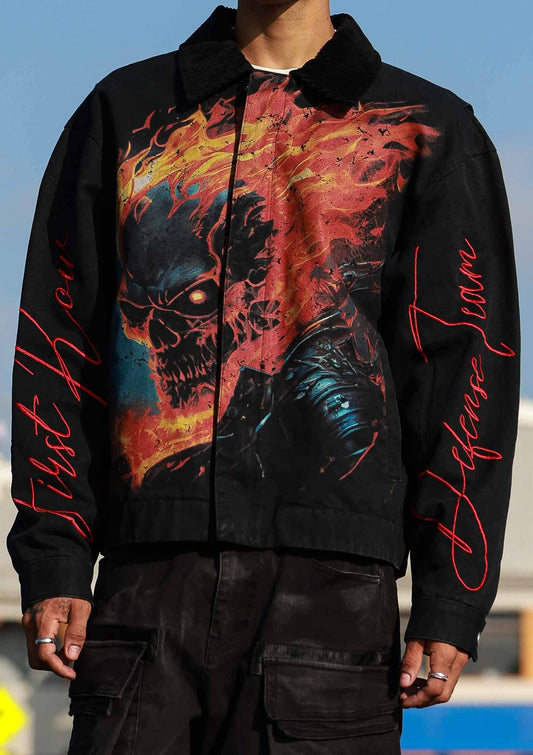 CAUTION NOT SO QUIET FLAME JACKET