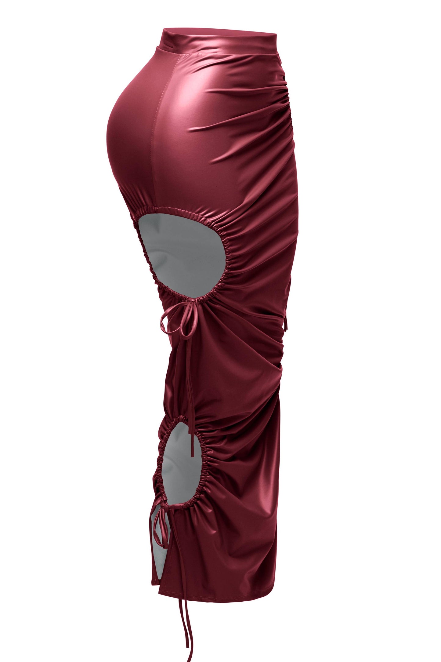 Cut out detailed maxi skirt