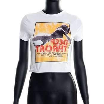 Casual racing tops  summer crop tops for women weed shirt