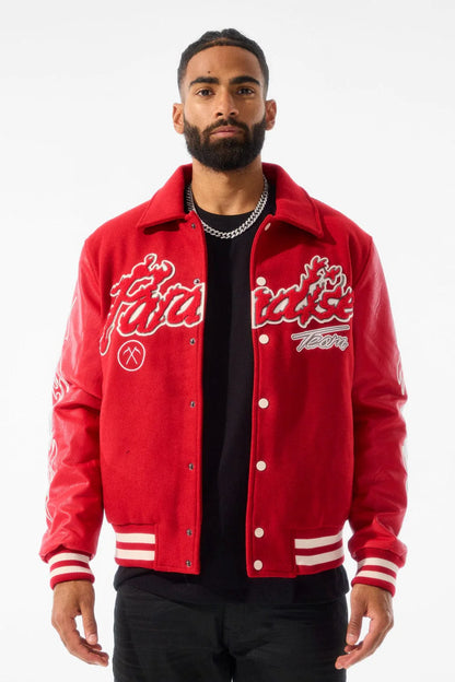 Jordan Craig Red Varsity Jacket