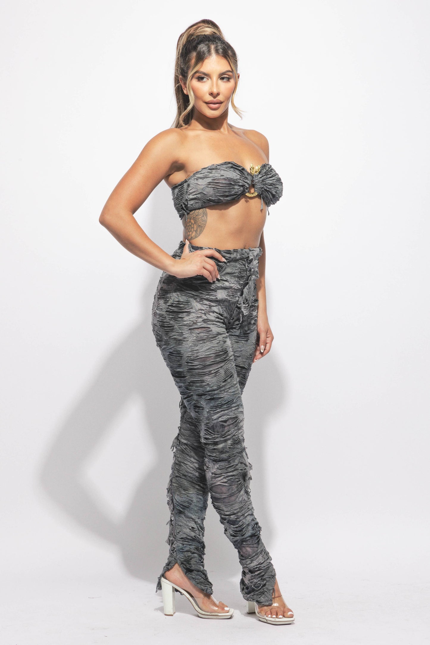 Bandeau top & pants set