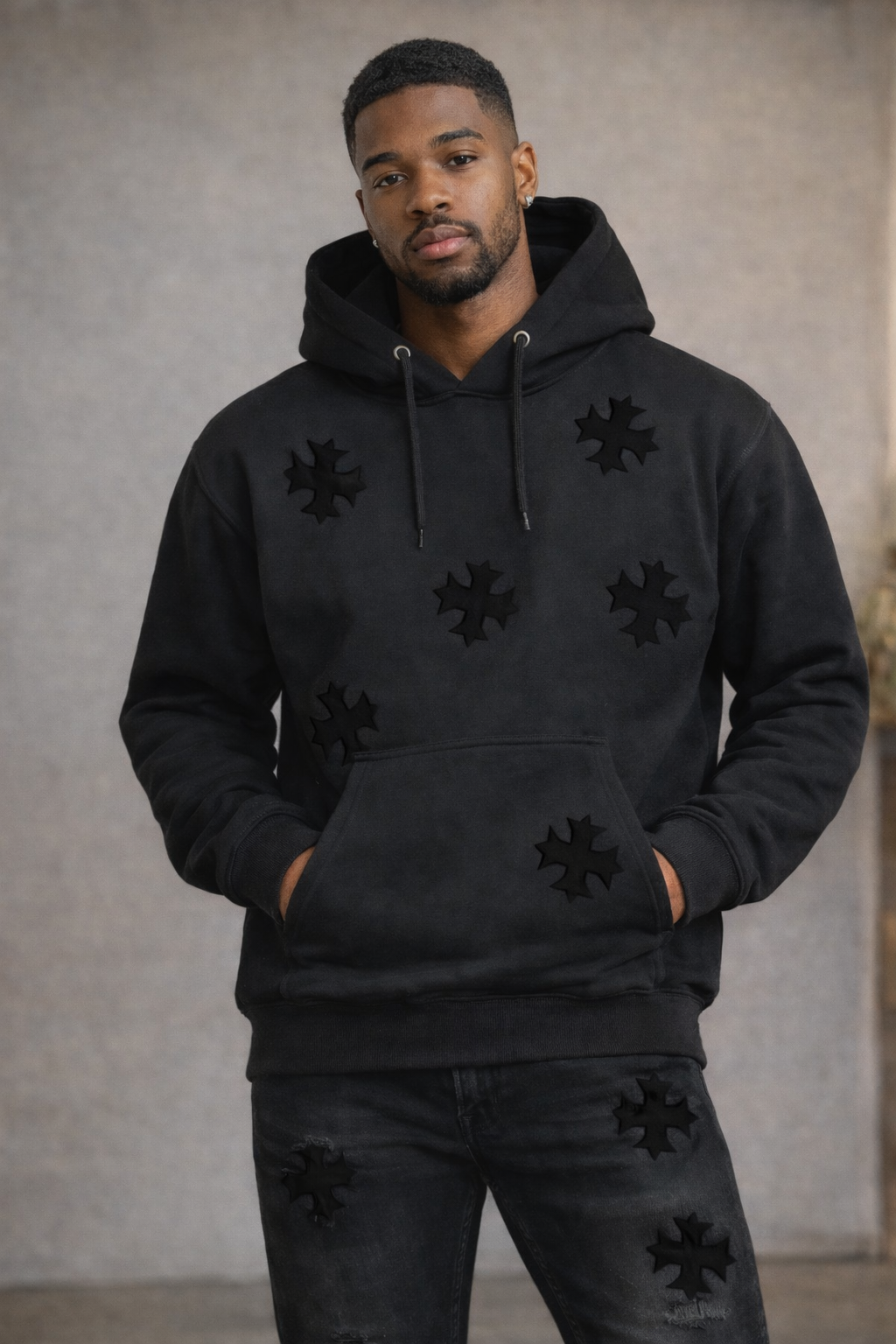 Jordan Craig Black Cross Jeans