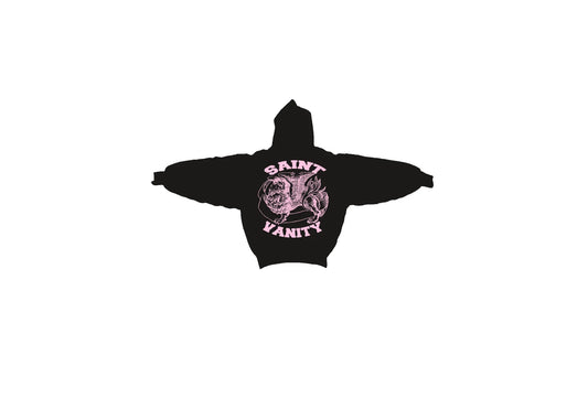 Black & Pink Griffin Saint Vanity  Hoodie