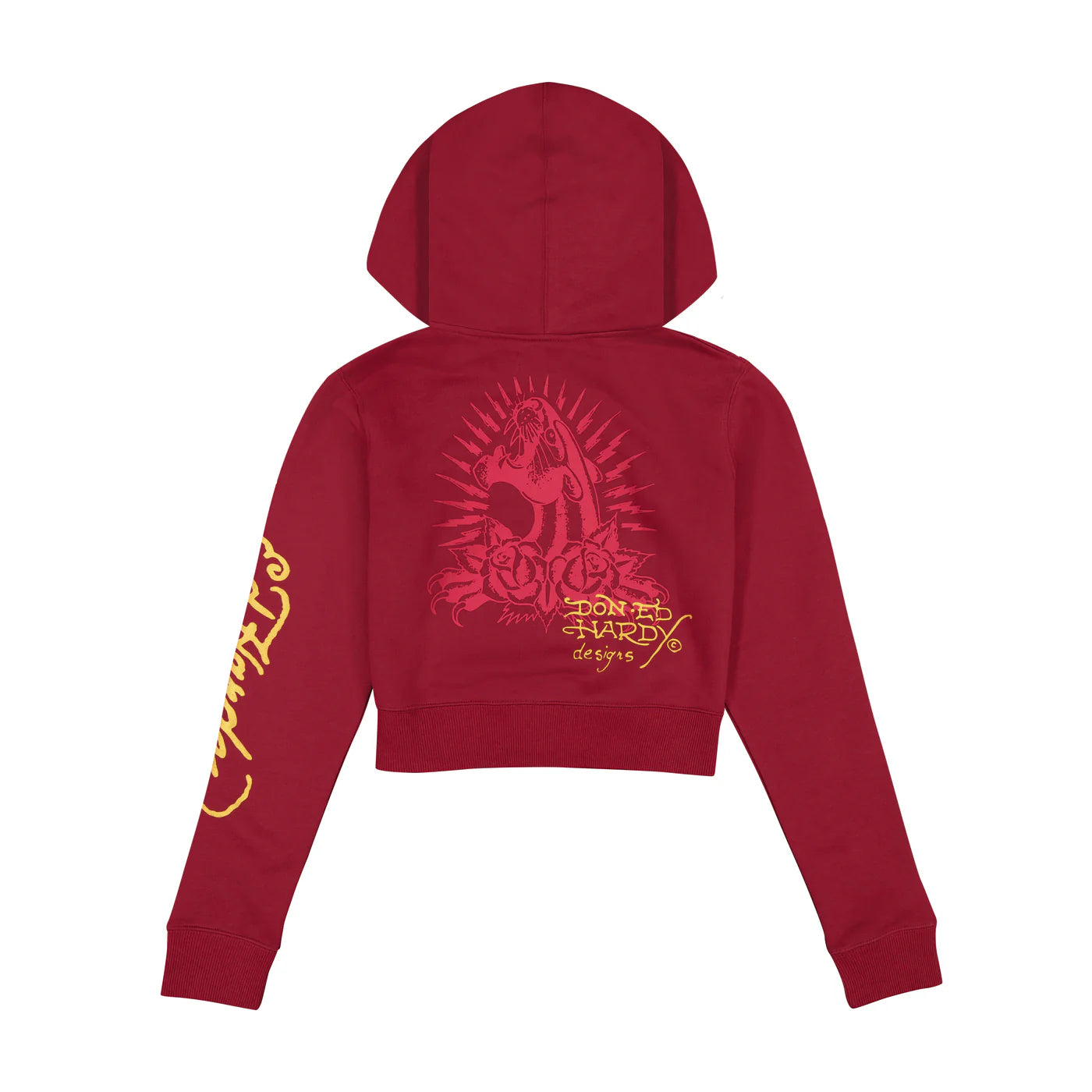 Ed Hardy Burgundy Hoodie