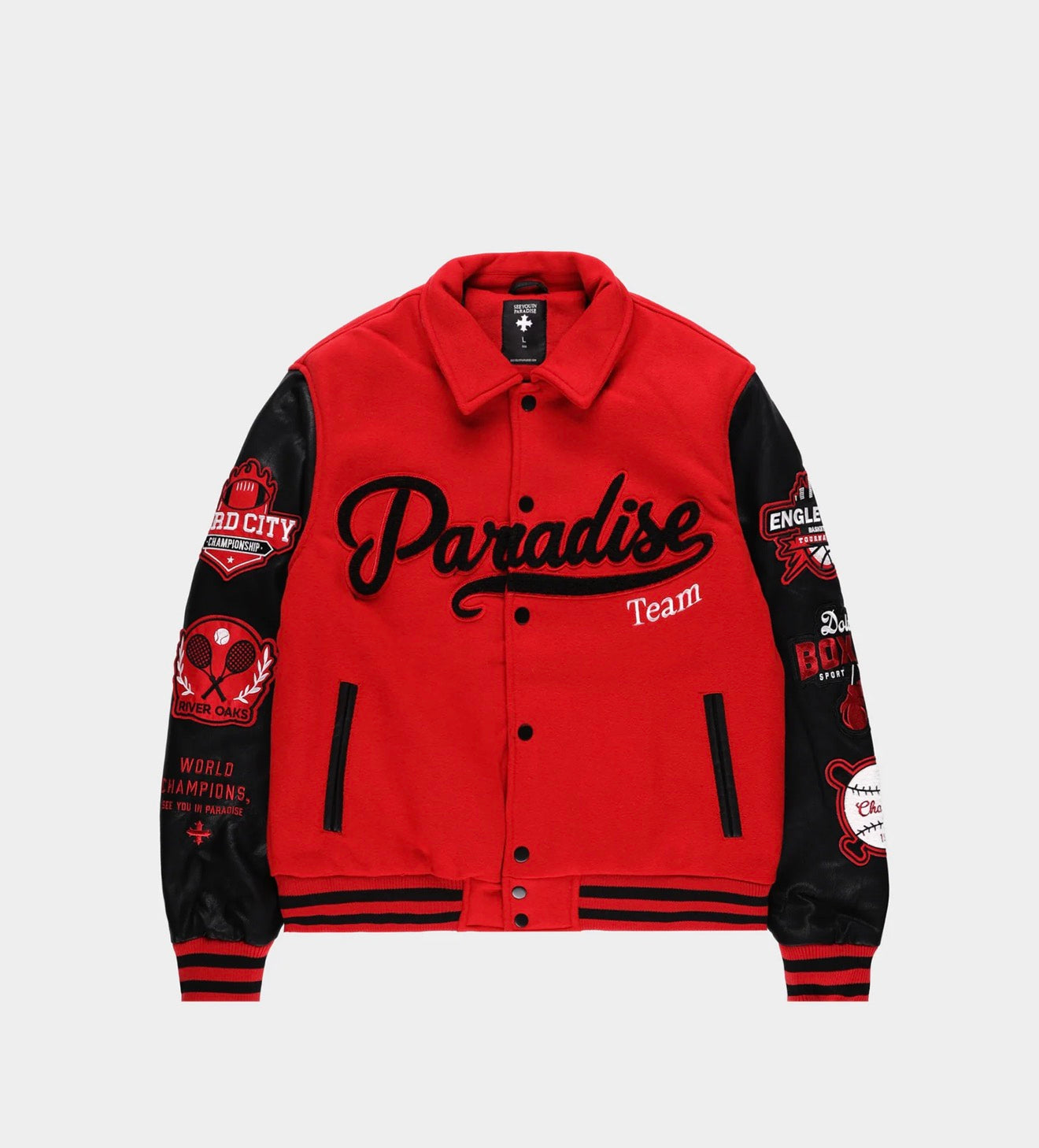 Kids Red Varsity Jacket