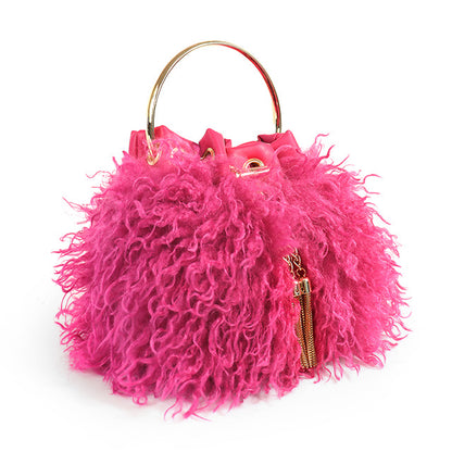 Furry Pink Handbag