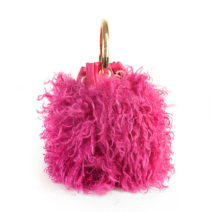 Furry Pink Handbag