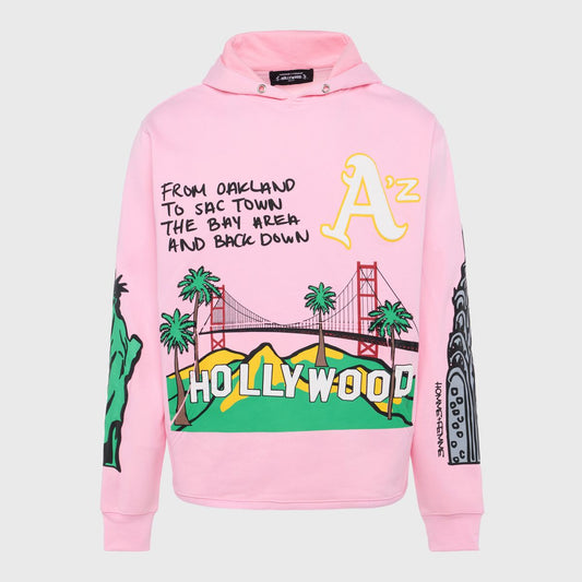 Homme Femme Pink Hoodie