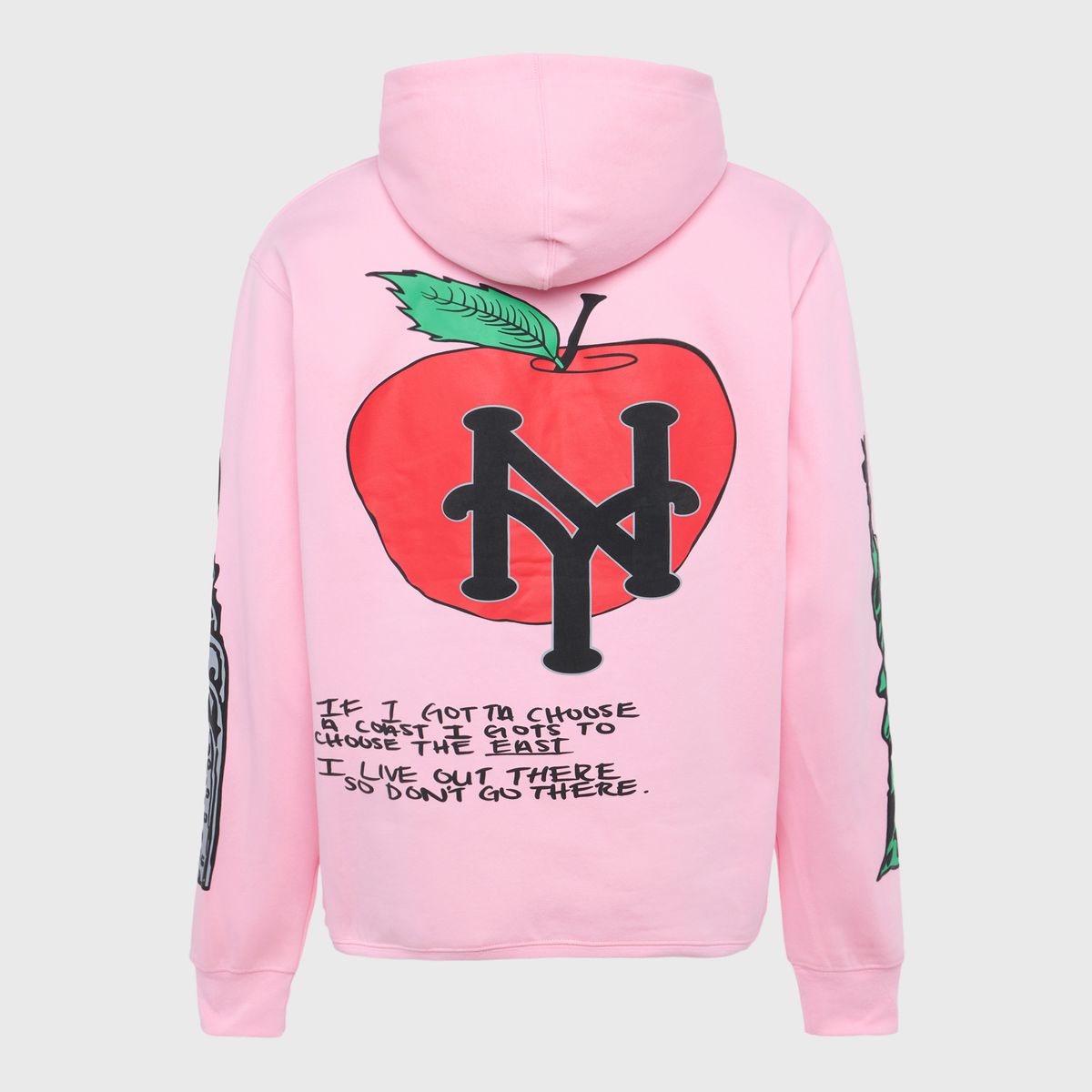 Homme Femme Pink Hoodie