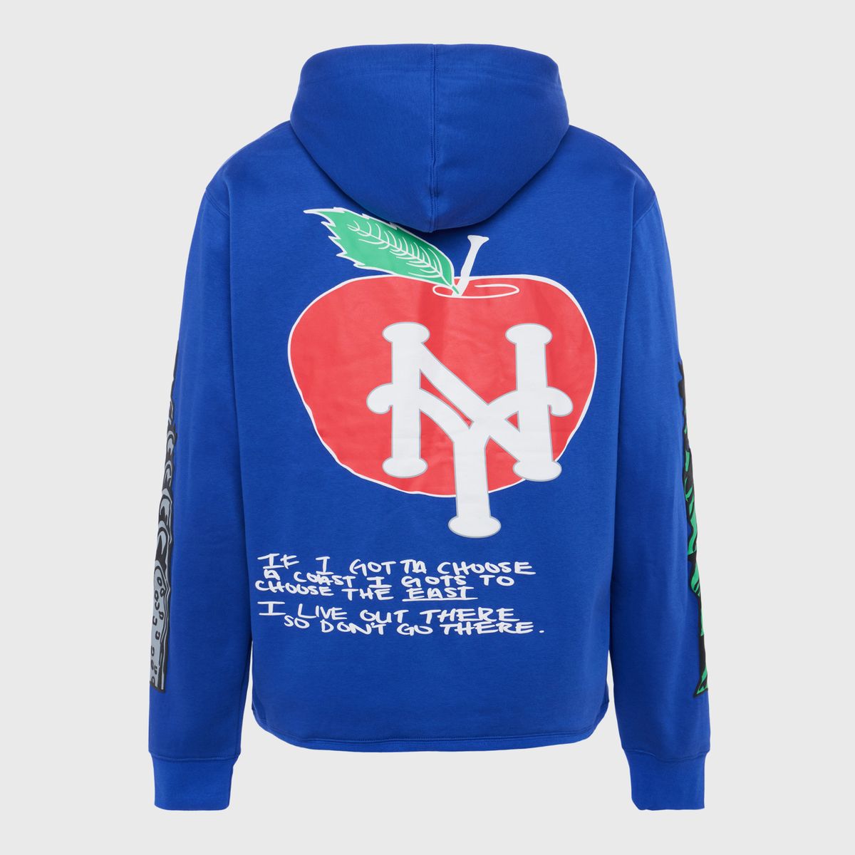 Homme Femme Blue Hoodie