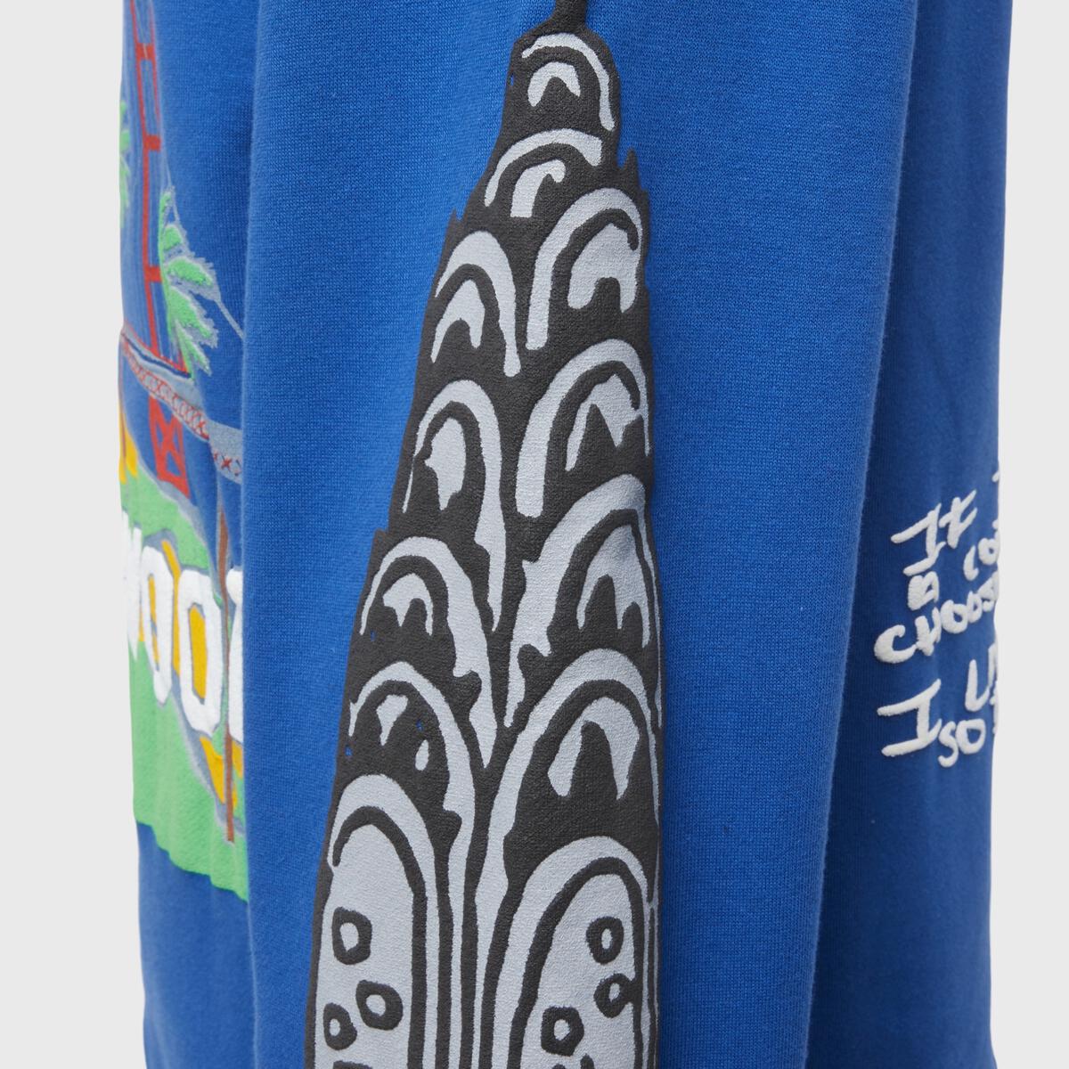 Homme Femme Blue Hoodie