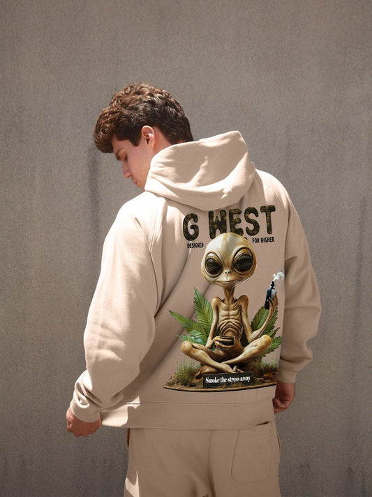 Smoking Alien Hoodie