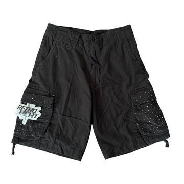 Cargo rhinestone shorts