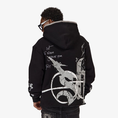 Sugarhill “BLADE” RAW HEM HOODIE