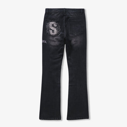 Sugarhill "BURN PIT" RHINESTONE STACKED JEANS
