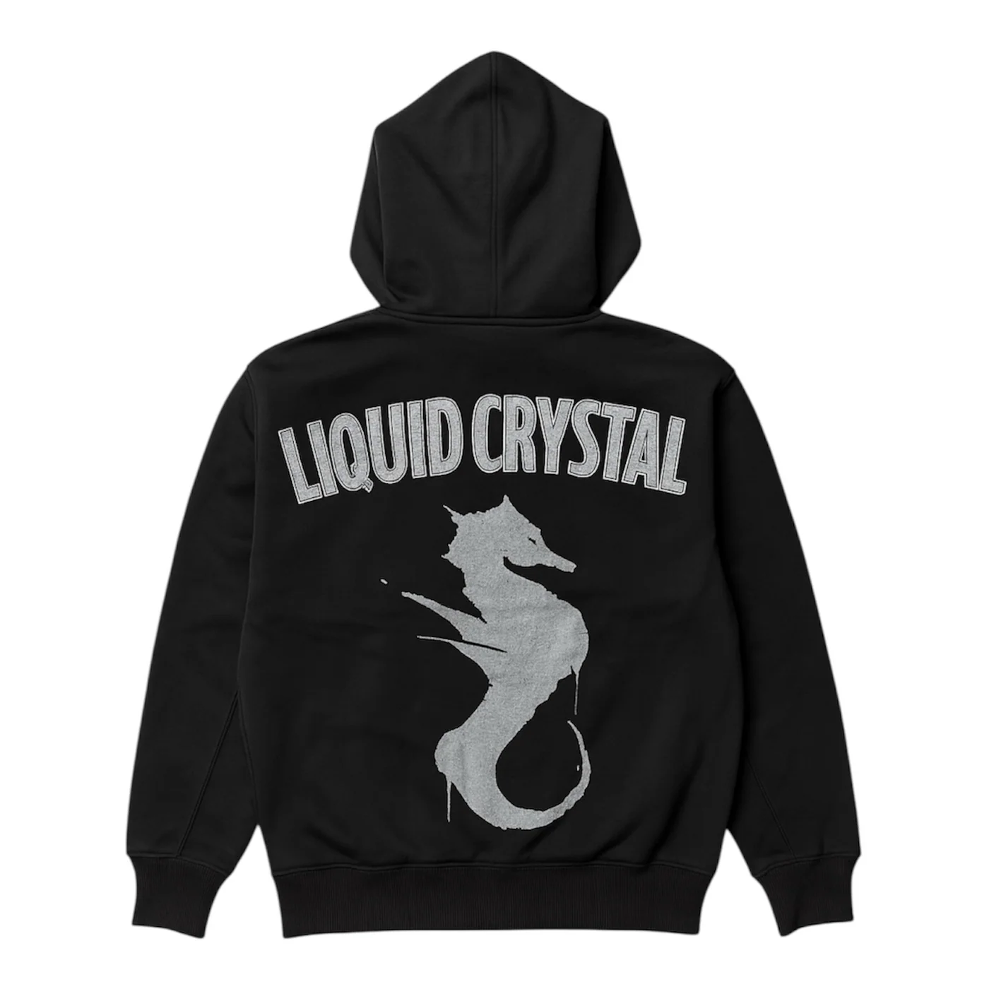 Liquid Crystal Black Zip Up Hoodie