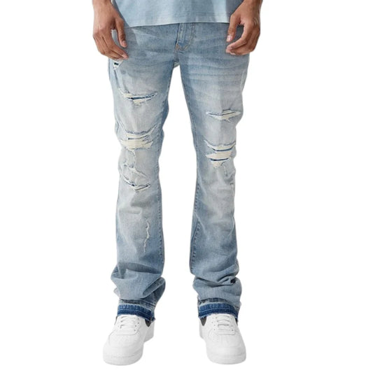 See You In Paradise Antique Stacked Jeans