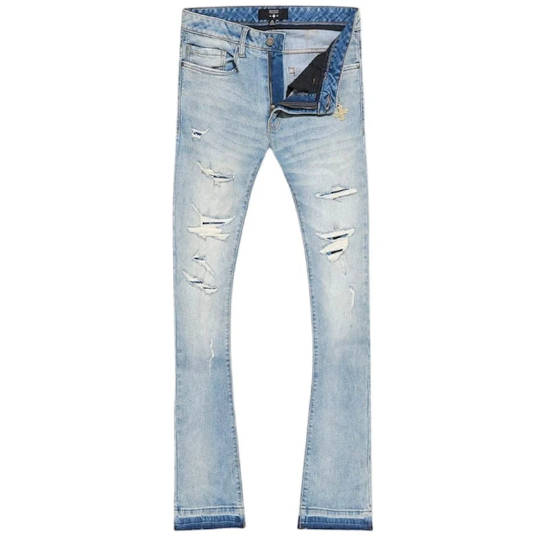 See You In Paradise Antique Stacked Jeans