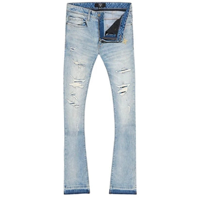 See You In Paradise Antique Stacked Jeans
