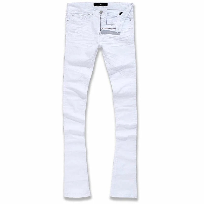 Jordan Craig White Clean Stacked Jeans
