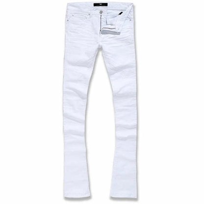 Jordan Craig White Clean Stacked Jeans