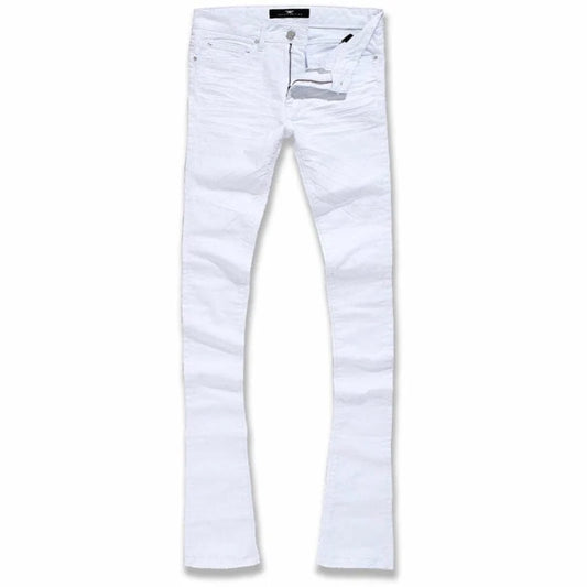 Jordan Craig White Clean Stacked Jeans