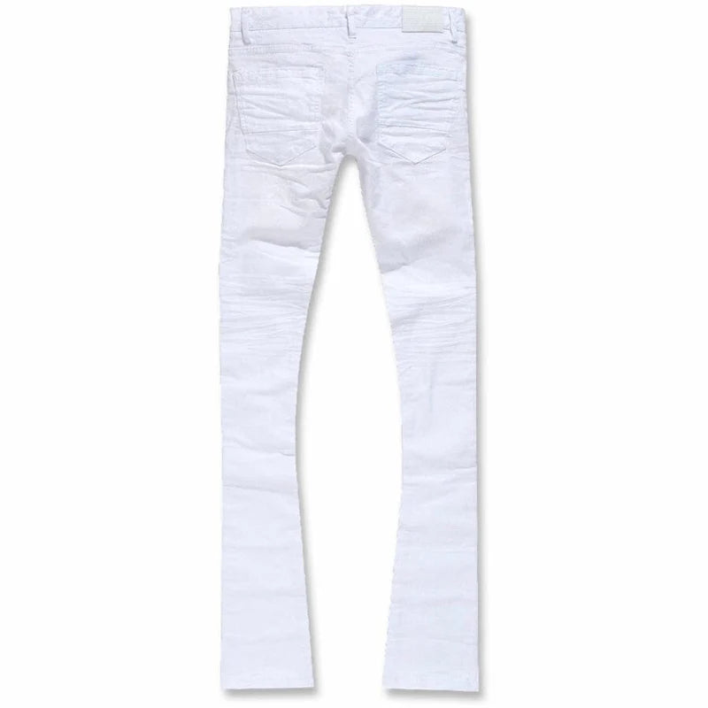 Jordan Craig White Clean Stacked Jeans