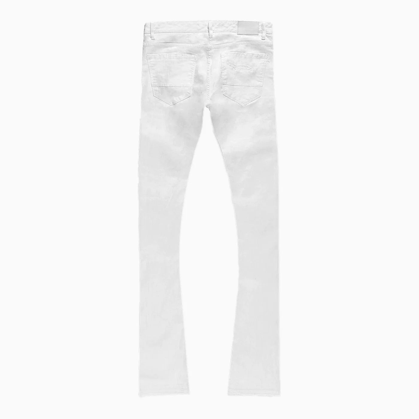 Jordan Craig White Ripped Stacked Jeans
