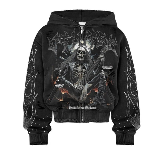 Vtilted Death Proof Zipup Hoodie