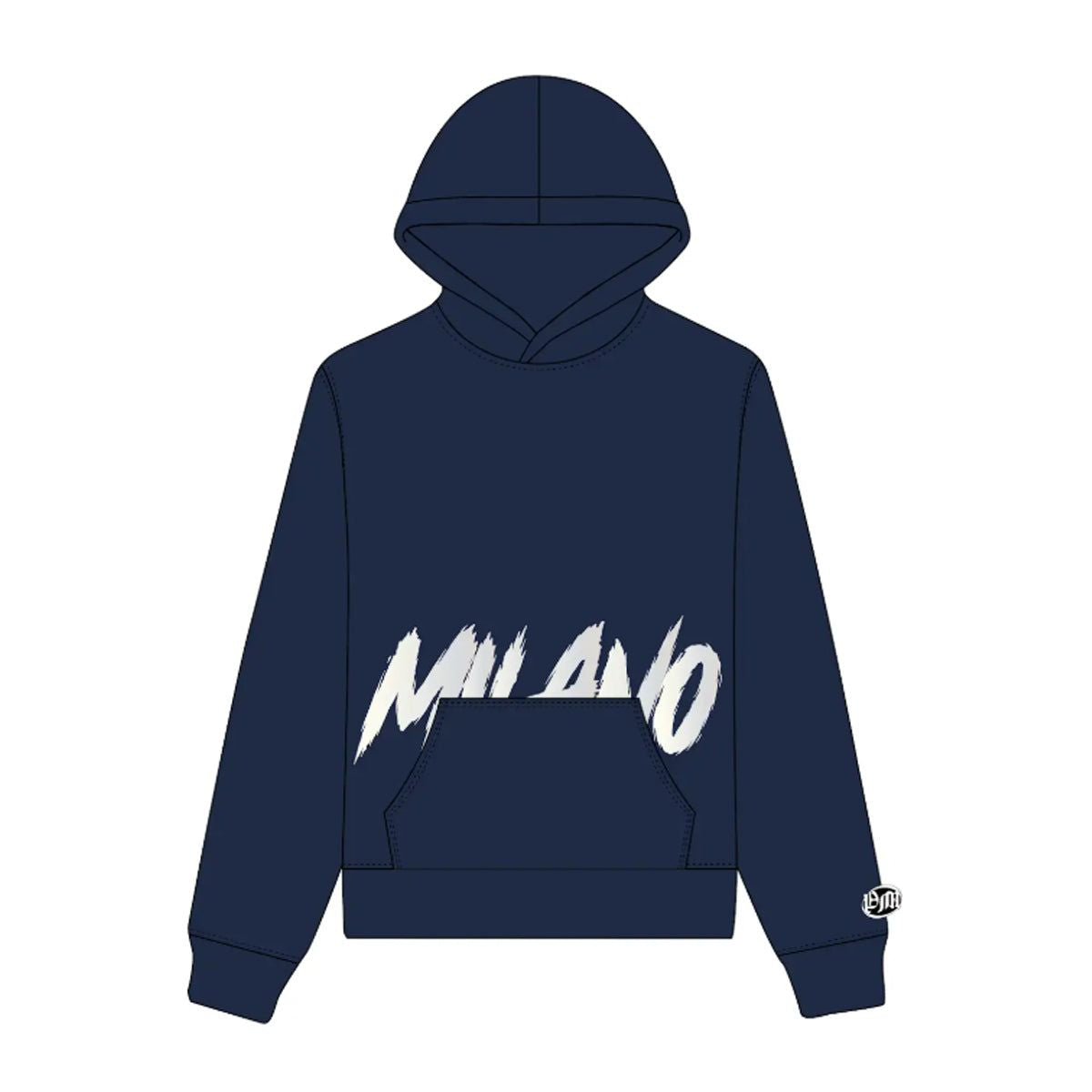 Premium Milano Slasher Navy Tech Hoodie