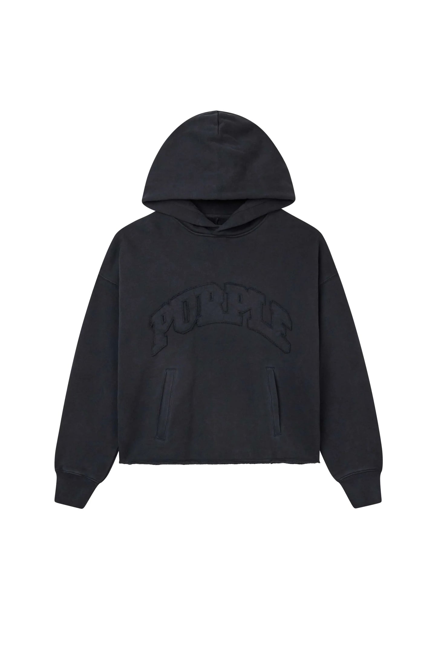 Purple Brand Black Slab Workmark Hoodie