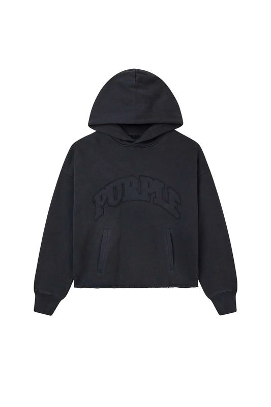 Purple Brand Black Slab Workmark Hoodie