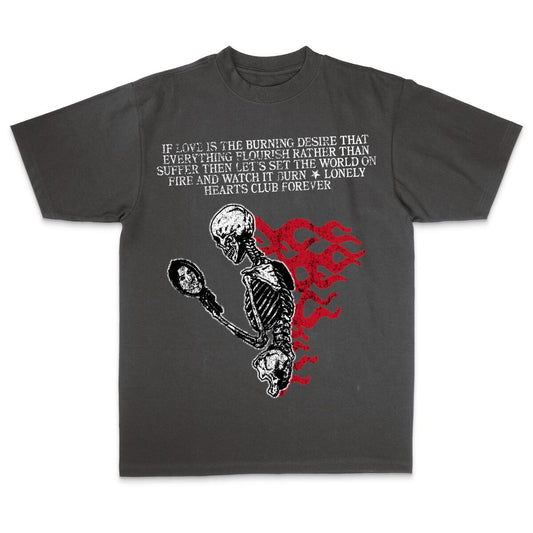 Lonely Hearts Burning T-shirt