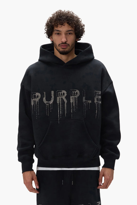 Purple Brand Hotfix Crystal Hoodie