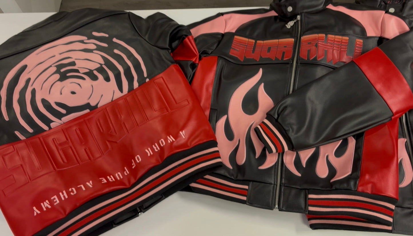 Sugarhill “Alchemy” Red/Black Racer Jacket