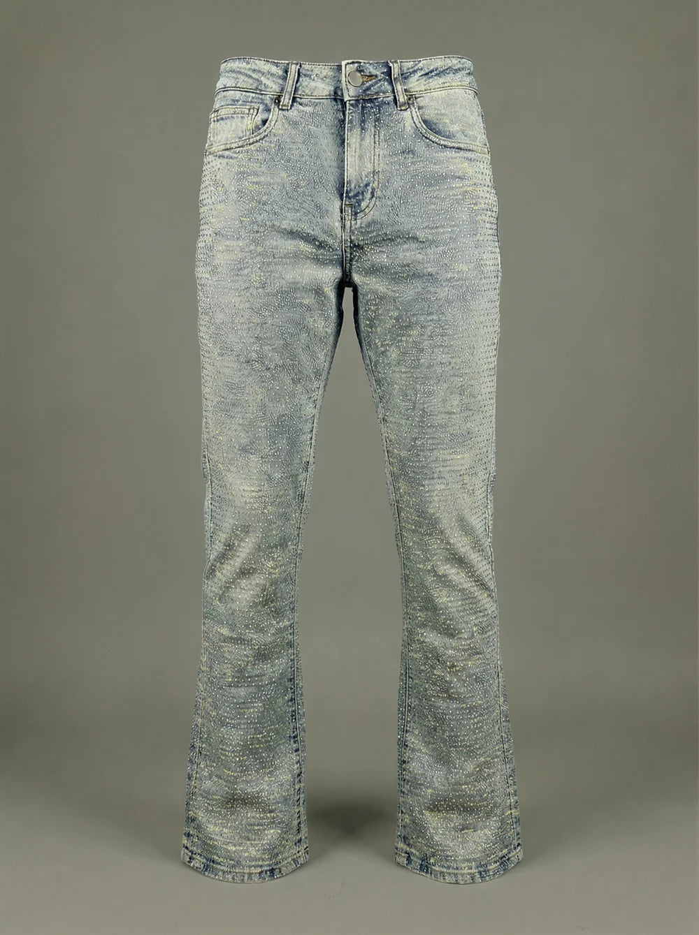 Focus Laser Rip Stone Stacked Jeans