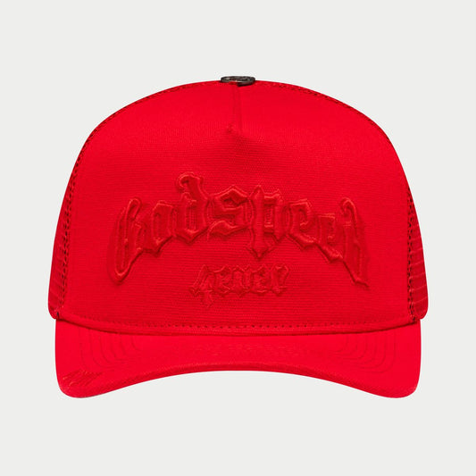 Godspeed Forever Trucker Red Hat