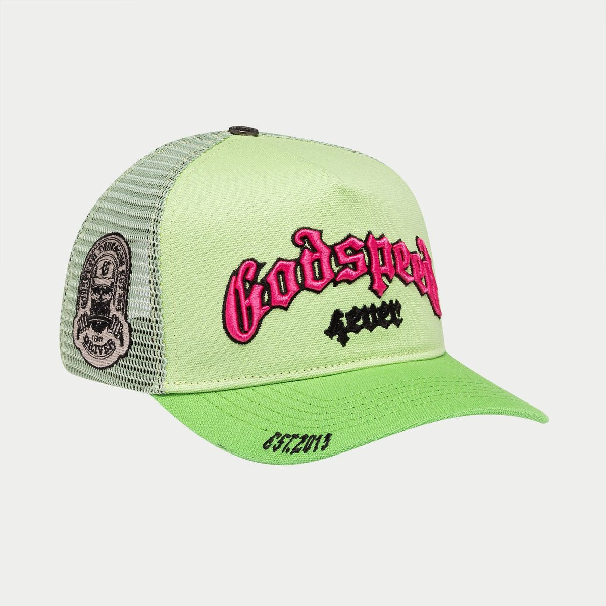 Godspeed Forever Trucker Lime/Pink Hat