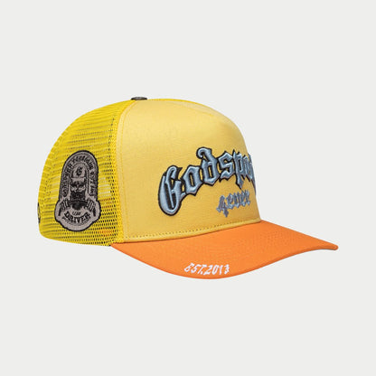 Godspeed Forever Trucker Yellow/Orange Hat