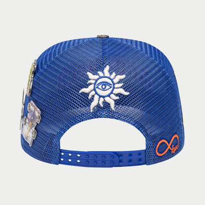 Godspeed Forever Trucker Blue/Red Hat