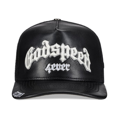 Godspeed Forever Leather Trucker Hat