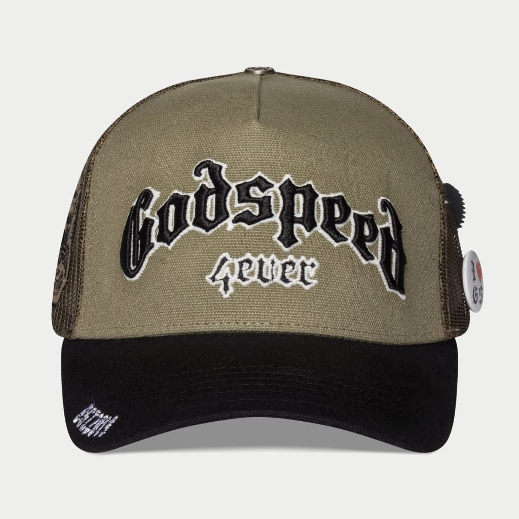 Godspeed Forever Trucker Olive/Black Hat