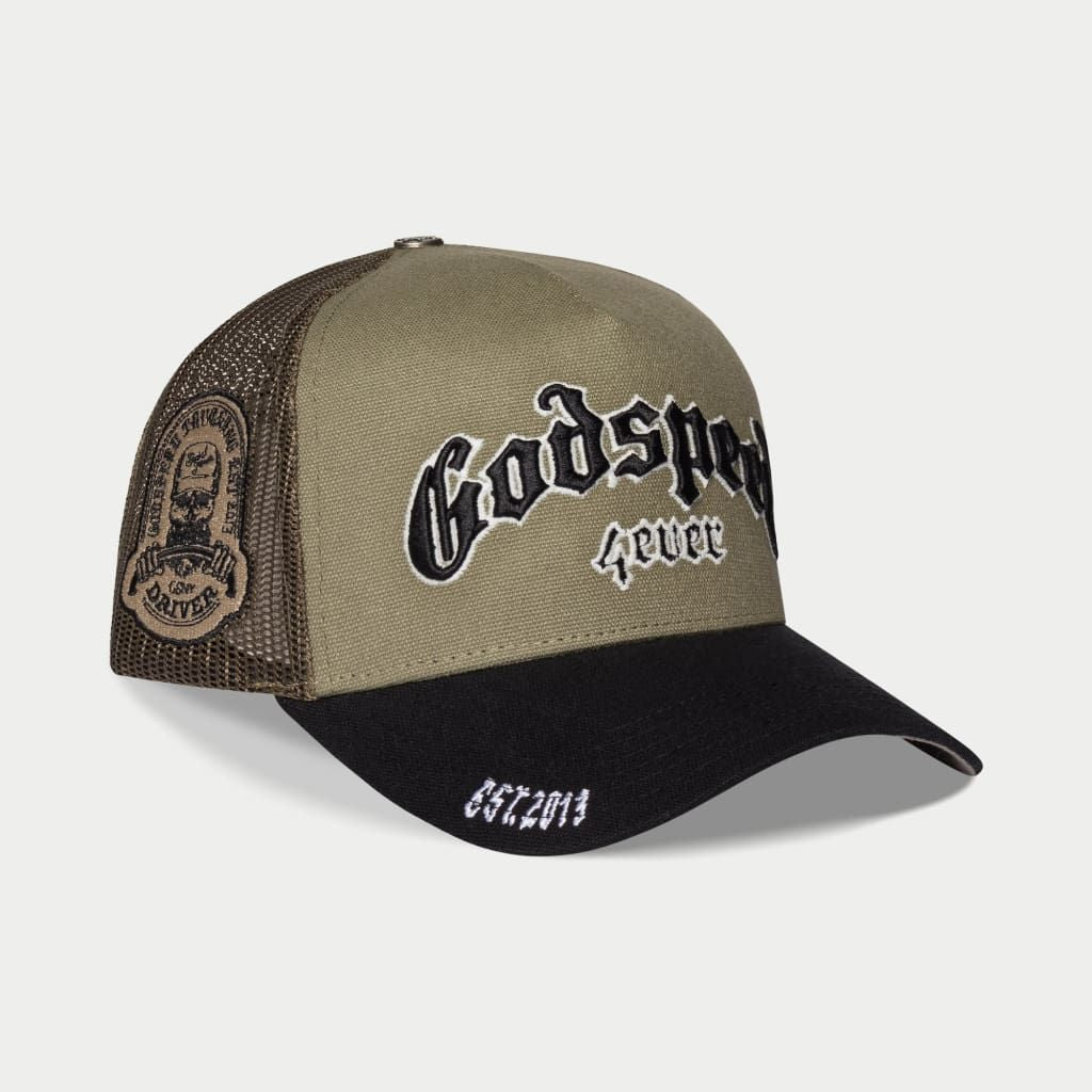 Godspeed Forever Trucker Olive/Black Hat
