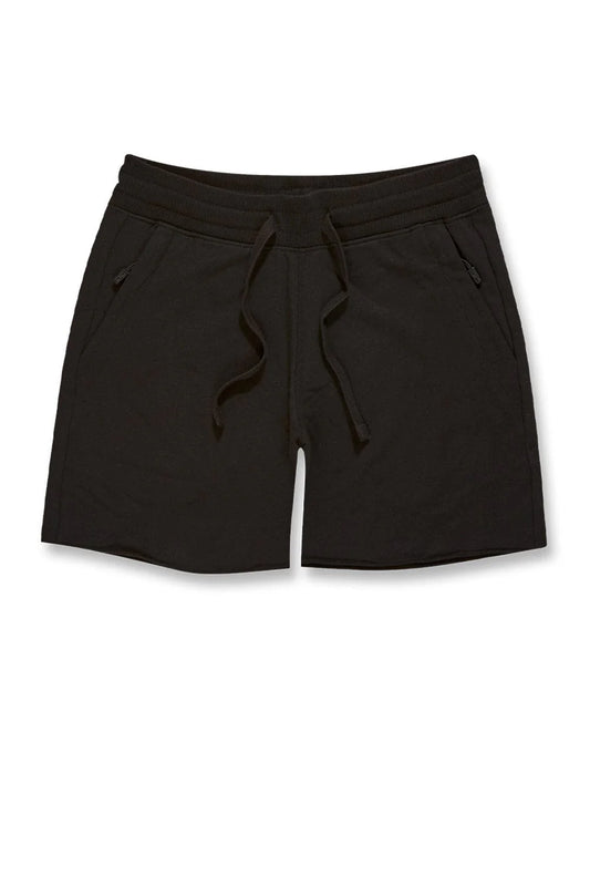 Jordan Craig Black Fleece Shorts