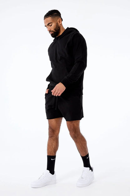 Jordan Craig Black Fleece Shorts
