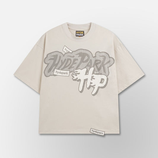 Hyde Park Cream Monochrome Tee