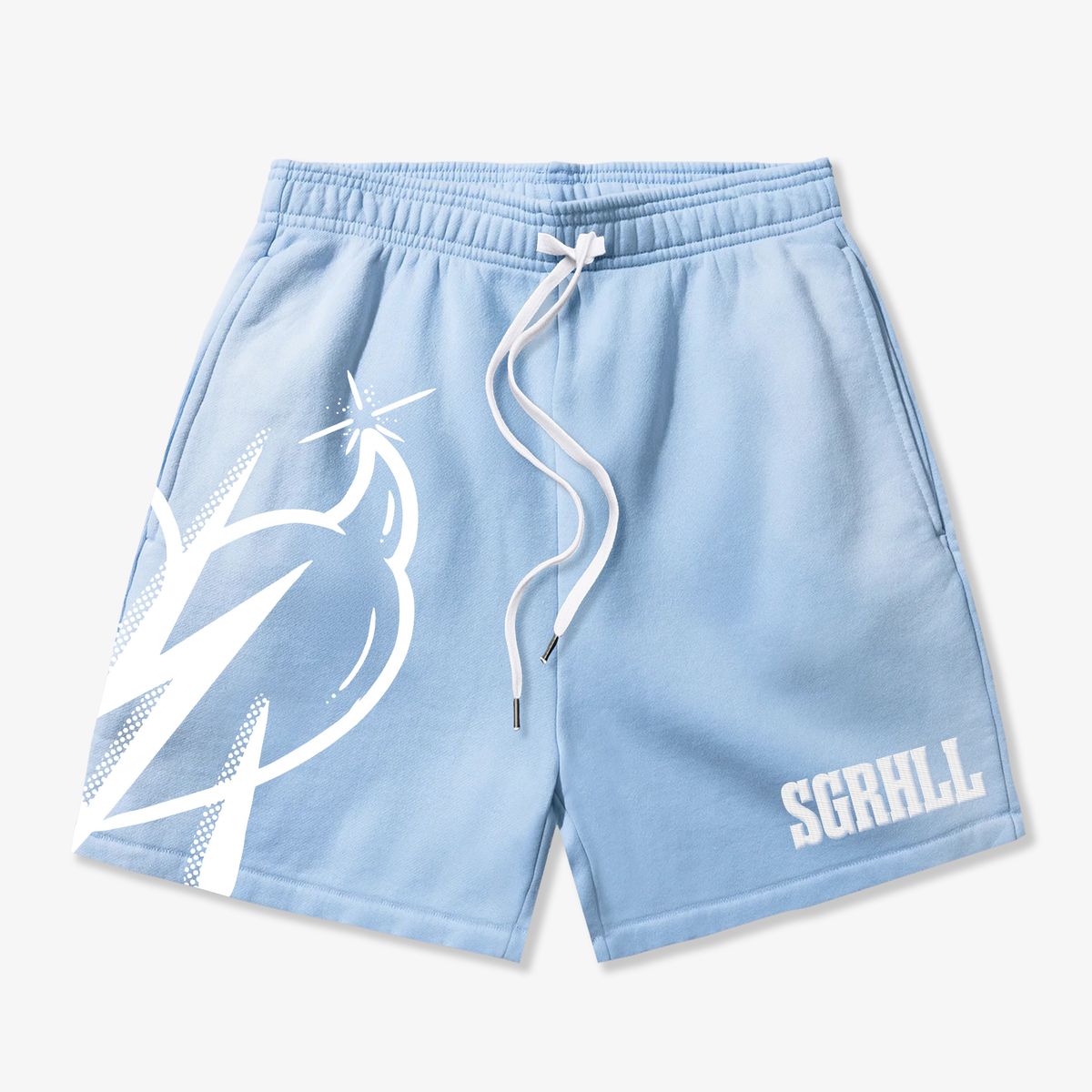 Sugarhill Aspire Washed Blue Shorts