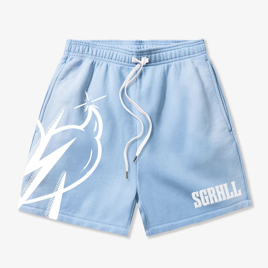 Sugarhill Aspire Washed Blue Shorts