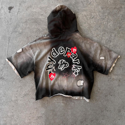 Hyde Park Zip-Up T-shirt Hoodie